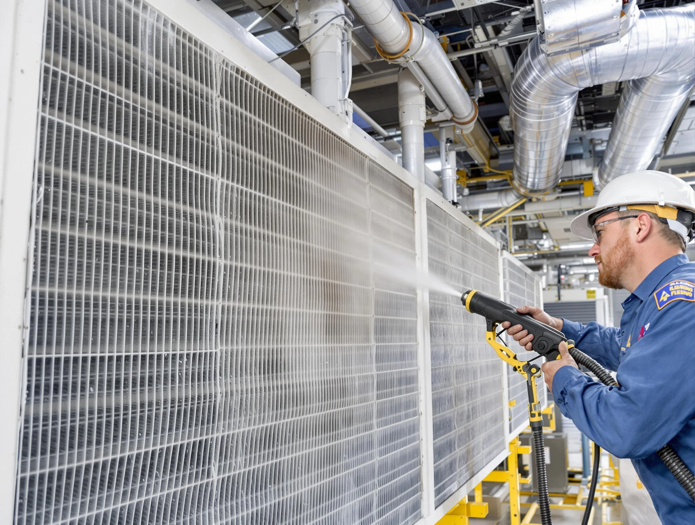 Professional commercial coil cleaning by Milton Air Duct Cleaning in Milton